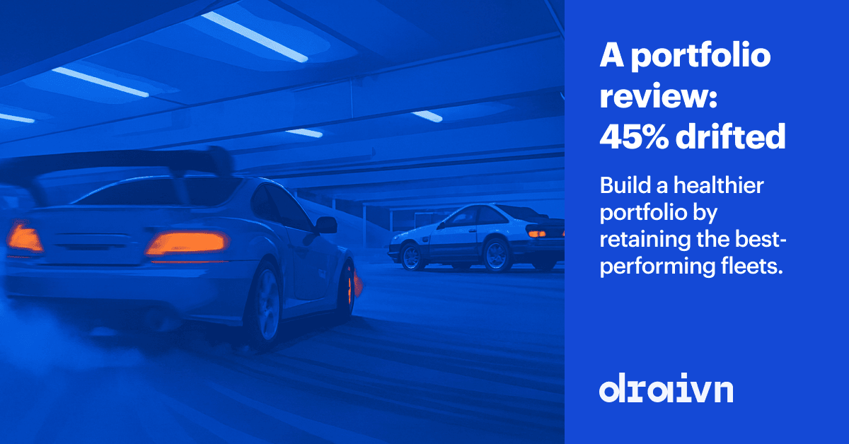 A commercial auto insurance portfolio review: 45% drifted